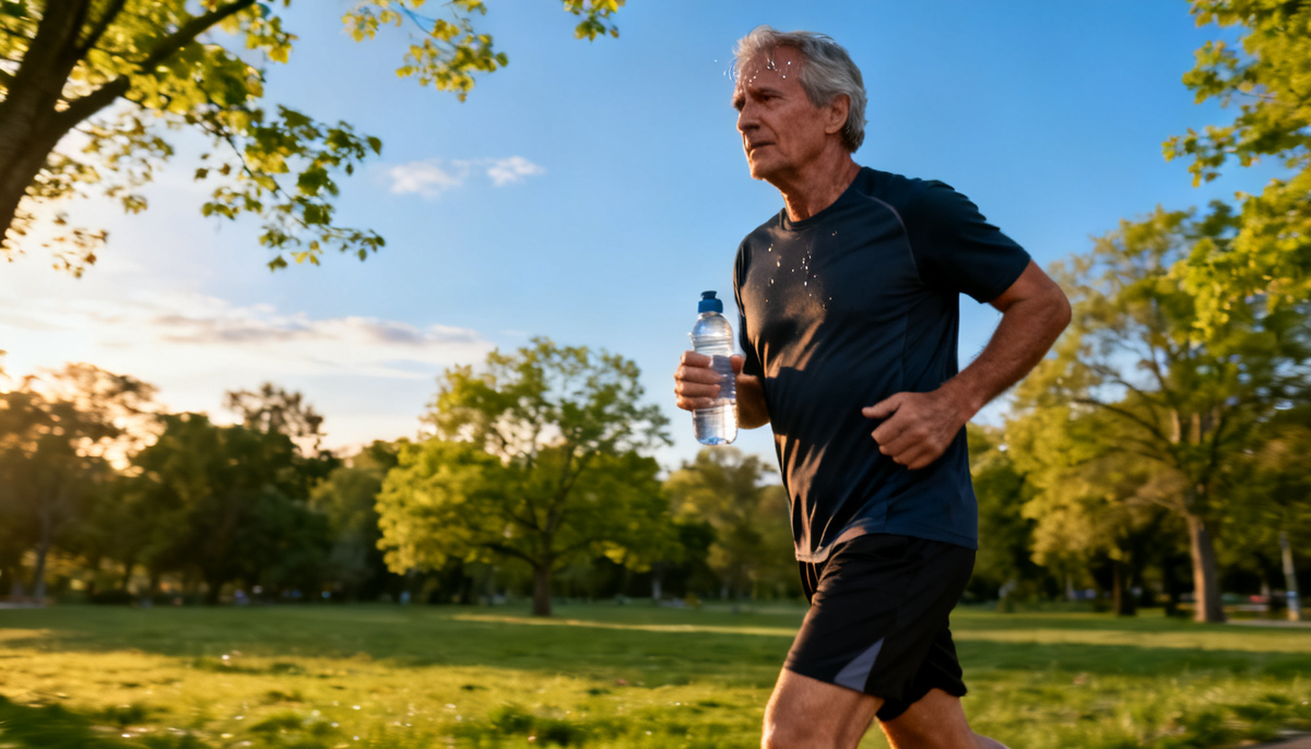 homme 55 ans santé foie détoxification eau hydrogénée