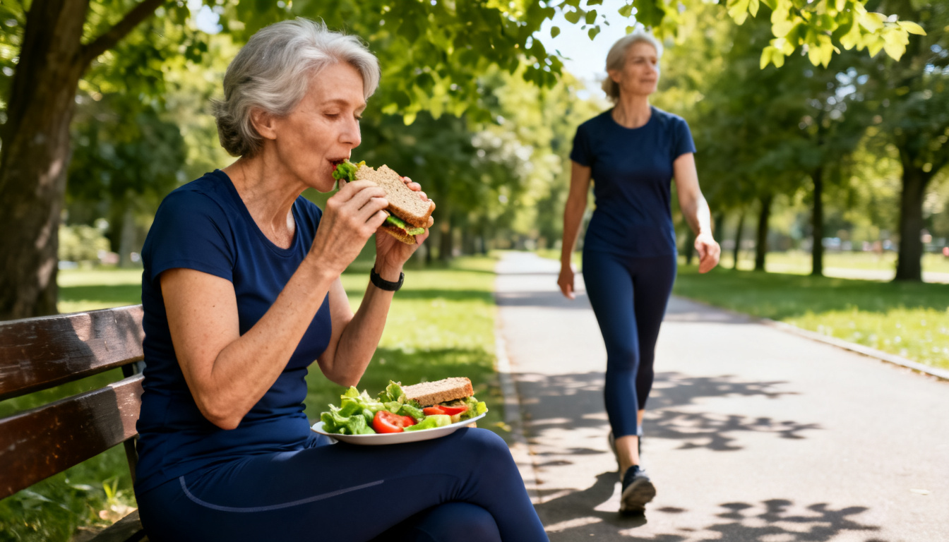 femme 58 ans mode de vie sain poids santé métabolisme eau hydrogénée