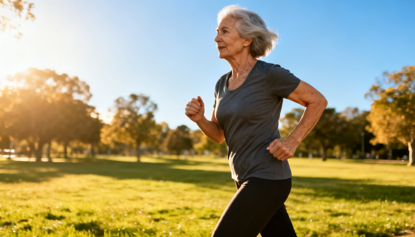 femme 65 ans active santé osseuse calcium eau hydrogénée AQWA