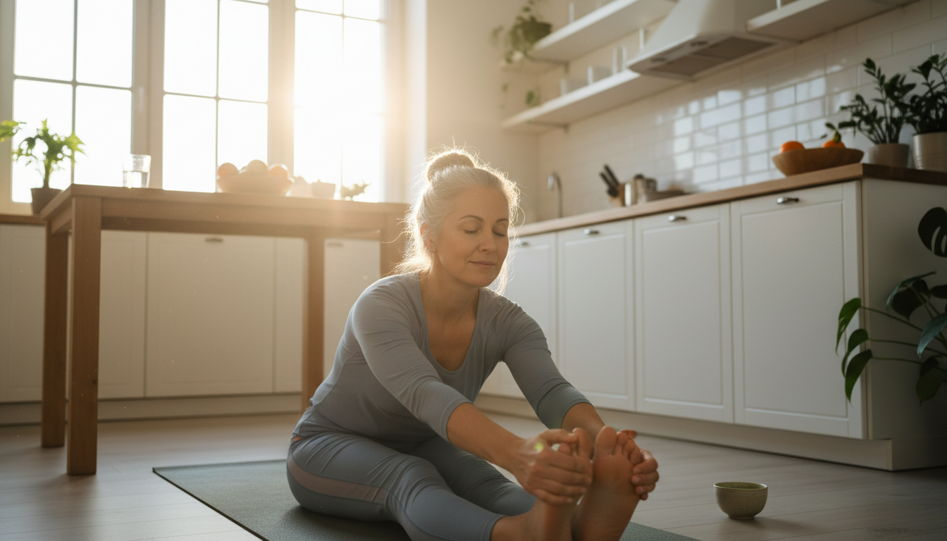 femme 52 ans routine matin jeûne intermittent eau hydrogénée AQWA